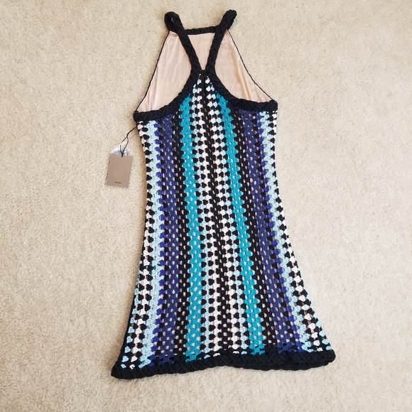 Revolve Weylyn Dress in Blue and Black Tonal - Picture 3 of 8